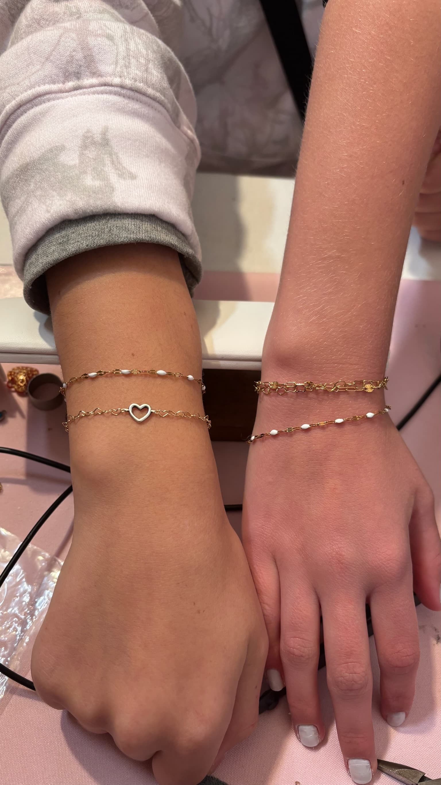 Bracelet on wrist
